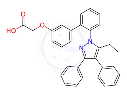 Chemical structure of BMS 309403