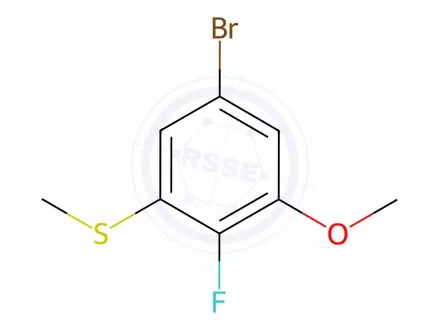 Chemical structure of (5-Bromo-2-fluoro-3-methoxyphenyl)(methyl)sulfane