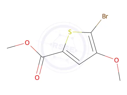 Chemical structure of Methyl 5-bromo-4-methoxythiophene-2-carboxylate