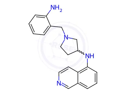 Chemical structure of N-(1-(2-Aminobenzyl)pyrrolidin-3-yl)isoquinolin-5-amine