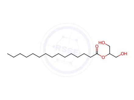 Chemical structure of 2-O-Pentadecanoylglycerol