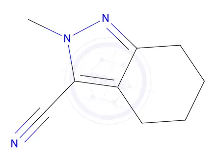 Chemical structure of 2-methyl-4,5,6,7-tetrahydro-2h-indazole-3-carbonitrile