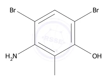 Chemical structure of 3-Amino-2,4,6-tribromophenol