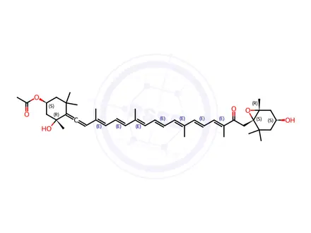 Chemical structure of Fucoxanthin
