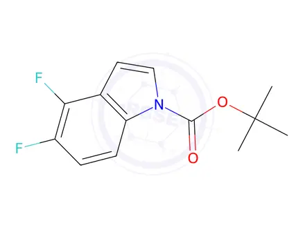 Chemical structure of tert-Butyl 4,5-difluoro-1H-indole-1-carboxylate