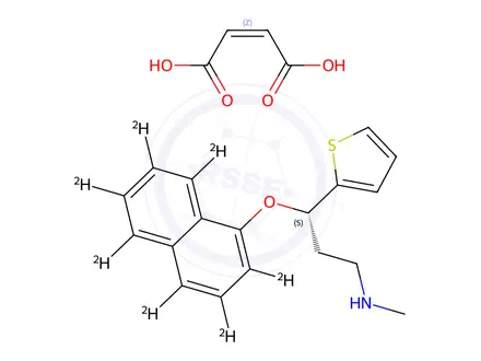 Chemical structure of Duloxetine-d7 Maleate