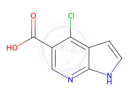 Chemical structure of 4-Chloro-1h-pyrrolo[2,3-b]pyridine-5-carboxylic acid