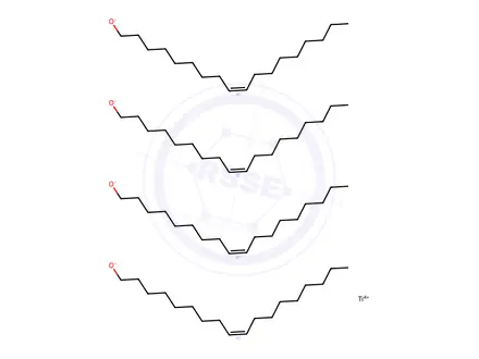 Chemical structure of titanium(4+) tetrakis[(Z)-9-octadecen-1-olate]