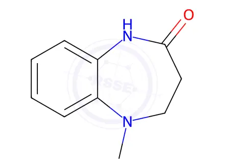 Chemical structure of 4,5-dihydro-5-Methyl-1H-benzo[b][1,4]diazepin-2(3H)-one