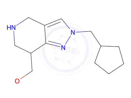 Chemical structure of 2-(Cyclopentylmethyl)-7-(methoxymethyl)-4,5,6,7-tetrahydro-2H-pyrazolo[4,3-c]pyridine