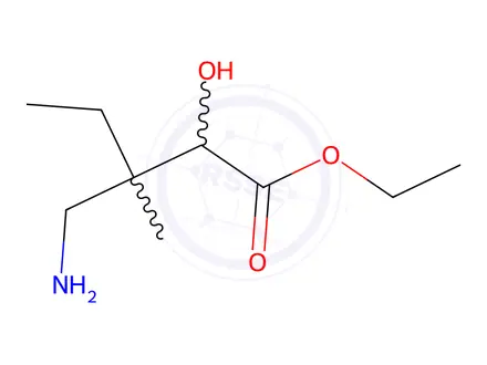 Chemical structure of Ethyl 3-(aminomethyl)-2-hydroxy-3-methylpentanoate