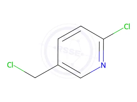 Chemical structure of 2-chloro-5-(chloromethyl)pyridine
