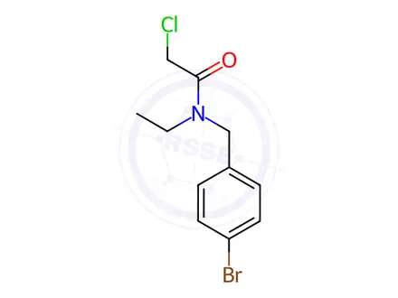 Chemical structure of N-(4-Bromobenzyl)-2-chloro-N-ethylacetamide