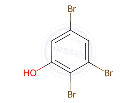 Chemical structure of 2,3,5-Tribromophenol