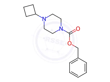 Chemical structure of benzyl 4-cyclobutylpiperazine-1-carboxylate