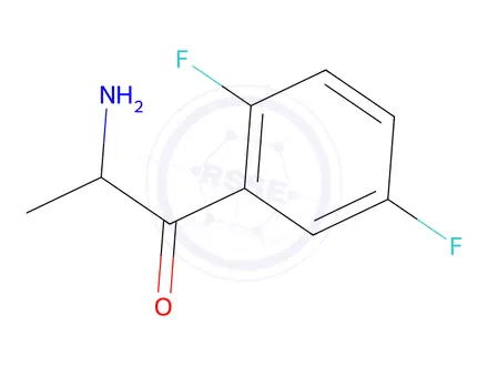 Chemical structure of 2-Amino-1-(2,5-difluorophenyl)propan-1-one