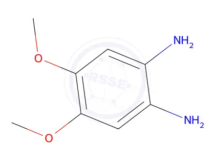 Chemical structure of 1,2-Diamino-4,5-dimethoxybenzene Hydrochloride