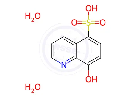 Chemical structure of 8-Hydroxyquinoline-5-sulfonic Acid Dihydrate