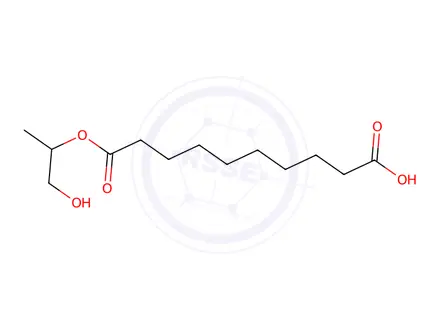 Chemical structure of 10-((1-Hydroxypropan-2-yl)oxy)-10-oxodecanoic Acid