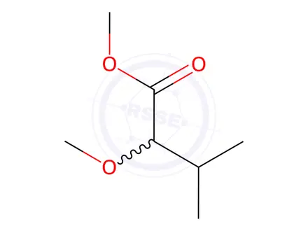 Chemical structure of (S)-2-Methoxy-3-methyl-butyric acid methyl ester #3: Please note: Alphabetic order of prefixes ignored while selecting parent chain
