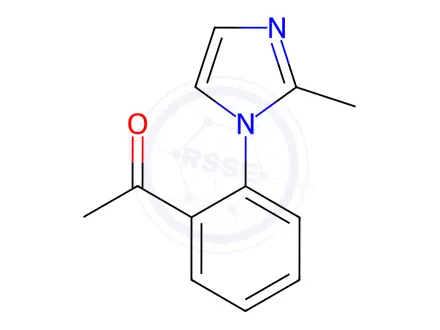 Chemical structure of 1-(2-(2-Methyl-1h-imidazol-1-yl)phenyl)ethan-1-one