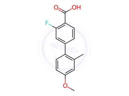 Chemical structure of 2-Fluoro-4-(4-methoxy-2-methylphenyl)benzoic acid