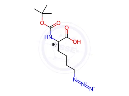 Chemical structure of Boc-D-Lys(N3)-OH