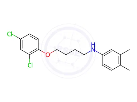 Chemical structure of N-[4-(2,4-Dichlorophenoxy)butyl]-3,4-dimethylaniline