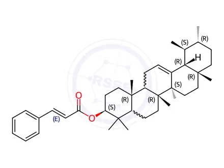 Chemical structure of Alpha-Amyrin Cinnamate