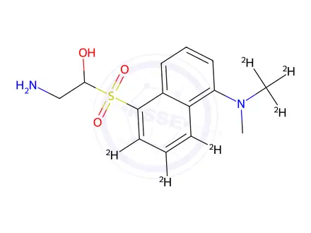Chemical structure of Dansyl-d6-ethanolamine