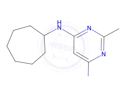 Chemical structure of n4-cycloheptyl-2-methylpyrimidine-4,6-diamine