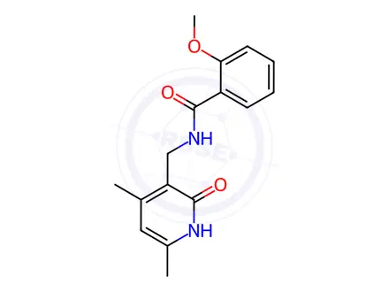 Chemical structure of BENZAMIDE, N-[(1,2-DIHYDRO-4,6-DIMETHYL-2-OXO-3-PYRIDINYL)METHYL]-2-METHOXY-