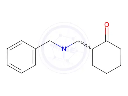 Chemical structure of 2-[(N-Benzyl-N-methyl)aminomethyl]cyclohexanone