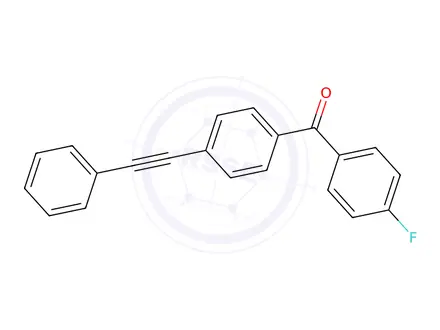 Chemical structure of 4-FLUORO-4'-(PHENYLETHYNYL)BENZOPHENONE&