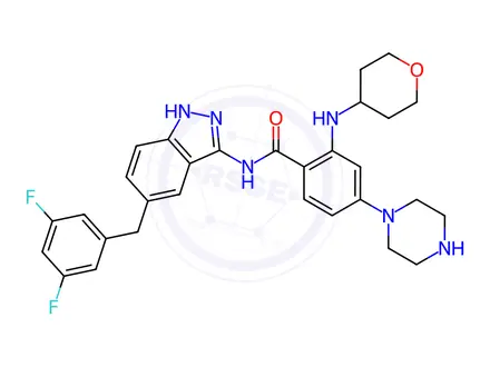 Chemical structure of Entrectinib Metabolite M5
