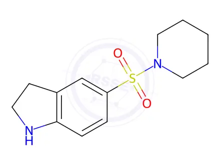 Chemical structure of 5-(Piperidine-1-sulfonyl)-2,3-dihydro-1H-indole