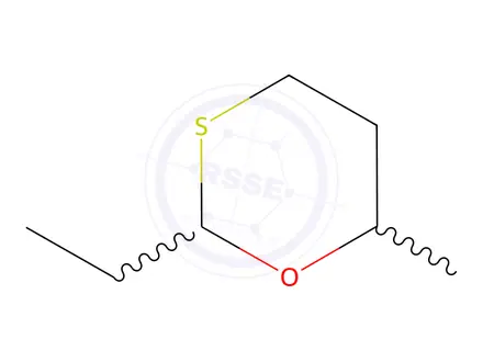 Chemical structure of 2-Ethyl-6-methyl-1,3-oxathiane