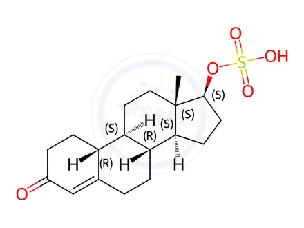 Chemical structure of Nandrolone sulfate