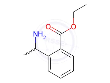Chemical structure of Benzoic acid,2-?(1-?aminoethyl)?-?,ethyl ester