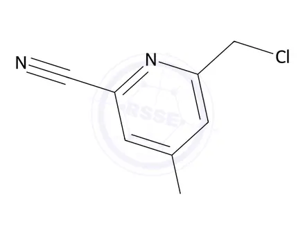 Chemical structure of 4-Bromo-6-(chloromethyl)picolinonitrile