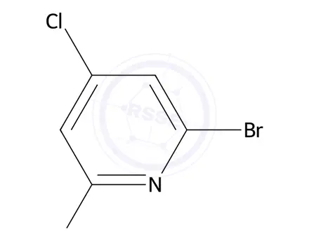 Chemical structure of 2-Bromo-4-chloro-6-fluoropyridine