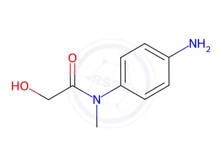 Chemical structure of N-(4-aminophenyl)-2-hydroxy-N-methylacetamide