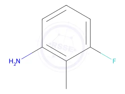 Chemical structure of 2-fluoro-6-aminotoluene
