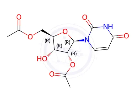 Chemical structure of Uridine, 2′,5′-diacetate