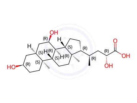 Chemical structure of Ursodeoxycholic Acid Impurity 131
