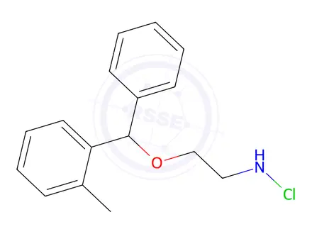 Chemical structure of 2-Chloro(methylphenyl)phenylmethoxy Ethane Ether