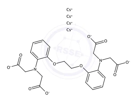 Chemical structure of BAPTA-tetracesium Salt