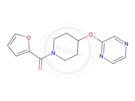 Chemical structure of Furan-2-yl(4-(pyrazin-2-yloxy)piperidin-1-yl)methanone