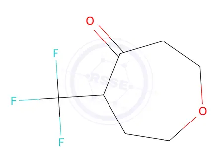 Chemical structure of (+/-)-5-(Trifluoromethyl)oxepan-4-one