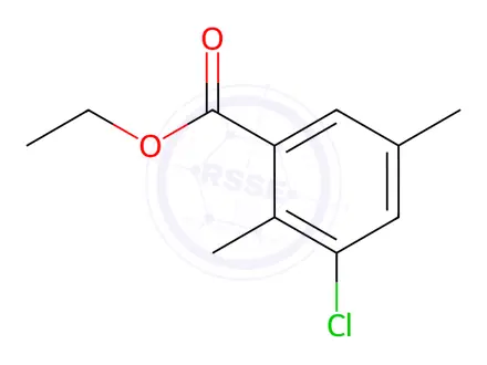 Chemical structure of Ethyl 3-chloro-2,5-dimethylbenzoate